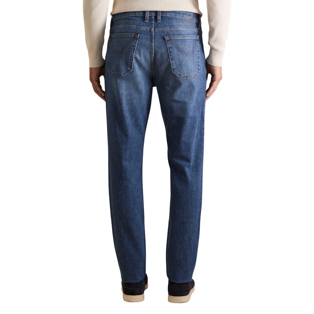Jeckerson Light Blue Cotton Skinny Jeans
