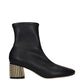 Casadei Black Leather Ankle Boots