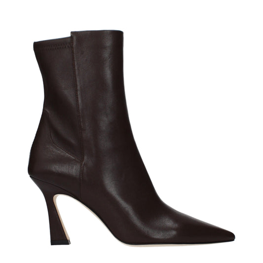Stuart Weitzman Brown Leather Ankle Boots