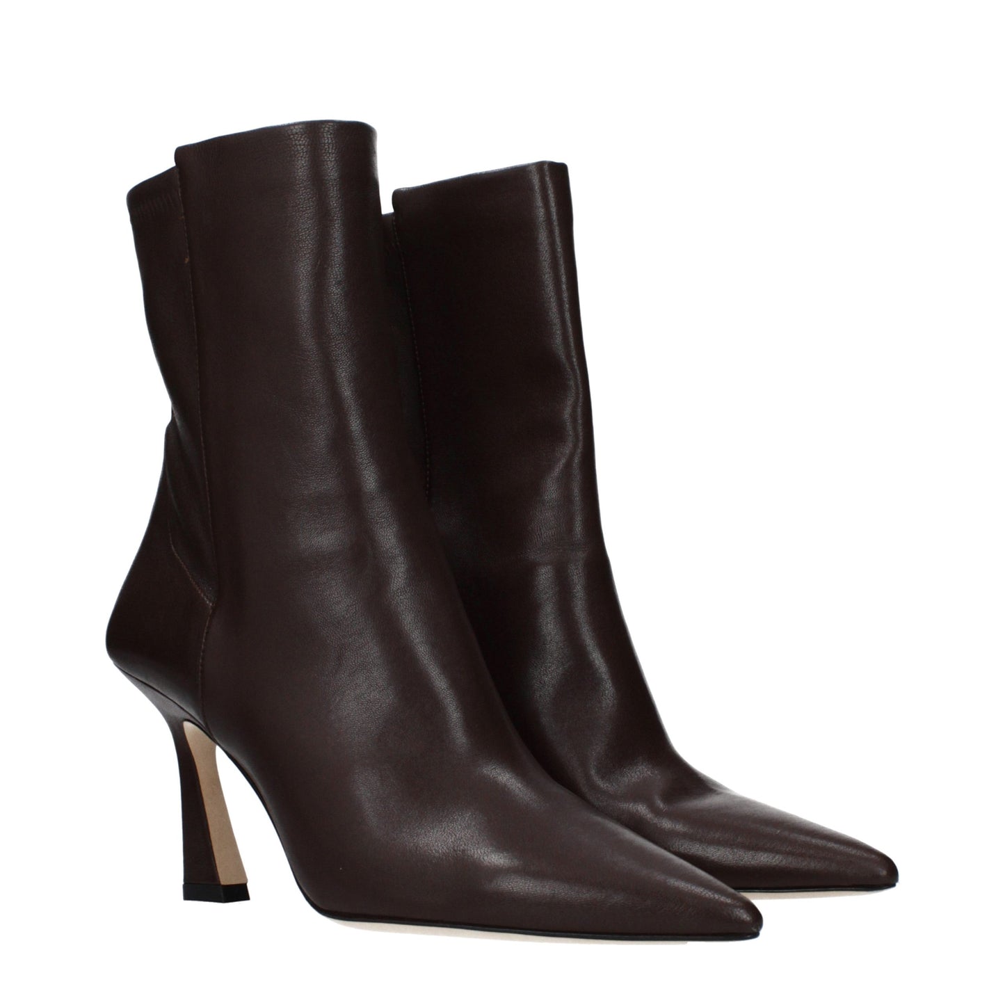 Stuart Weitzman Brown Leather Ankle Boots
