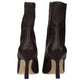 Stuart Weitzman Brown Leather Ankle Boots