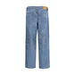 Diesel Blue Cotton Straight-Leg Jeans