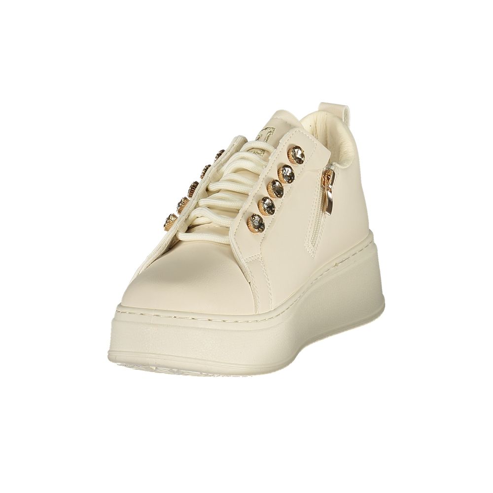 Laura Biagiotti Bianco Polyurethane Women Sneaker