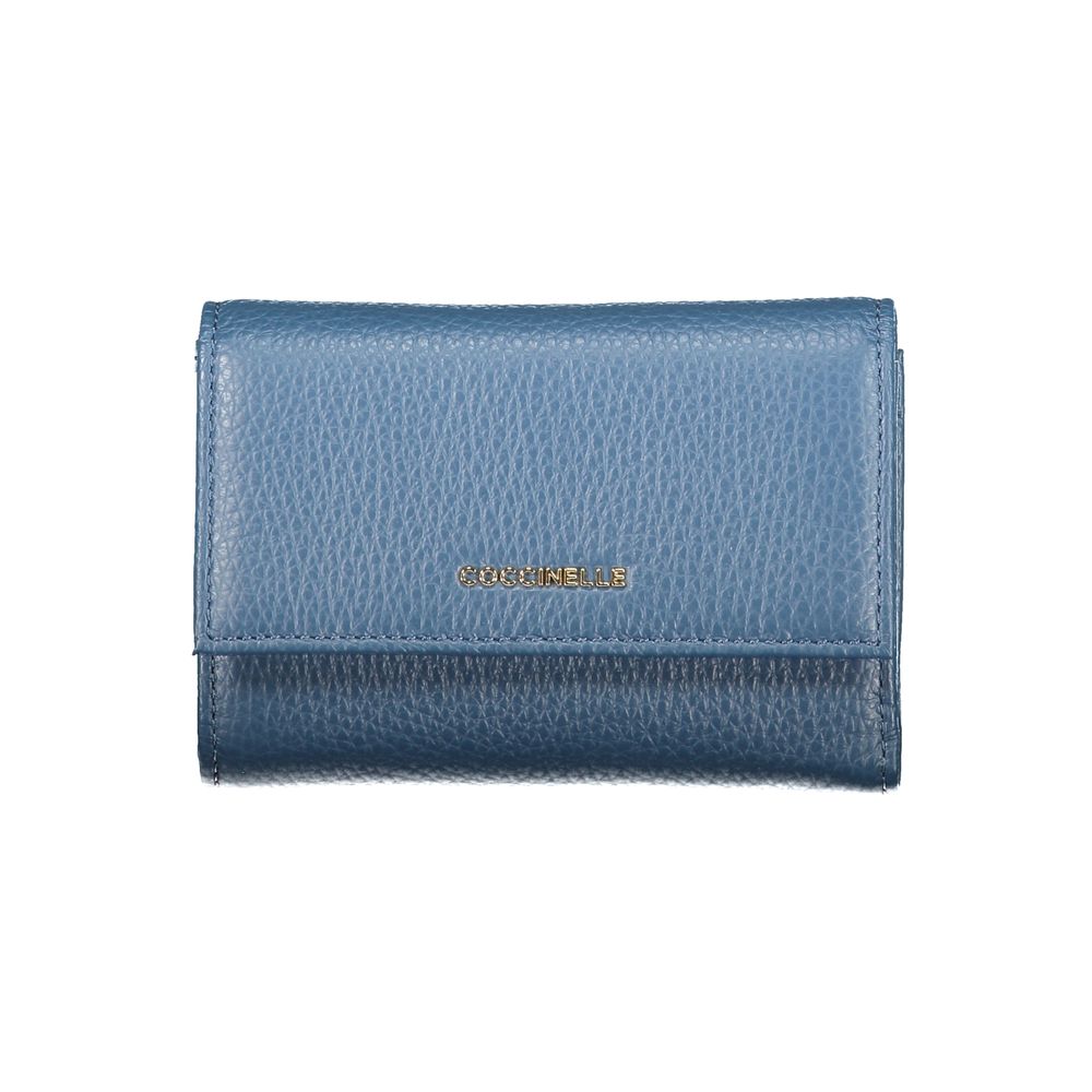 Coccinelle Blu Leather Woman Wallet
