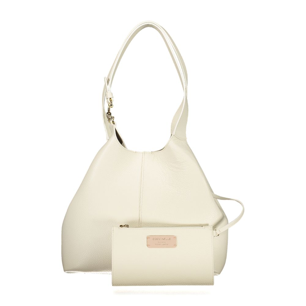 Coccinelle Bianco Leather Women Handbag
