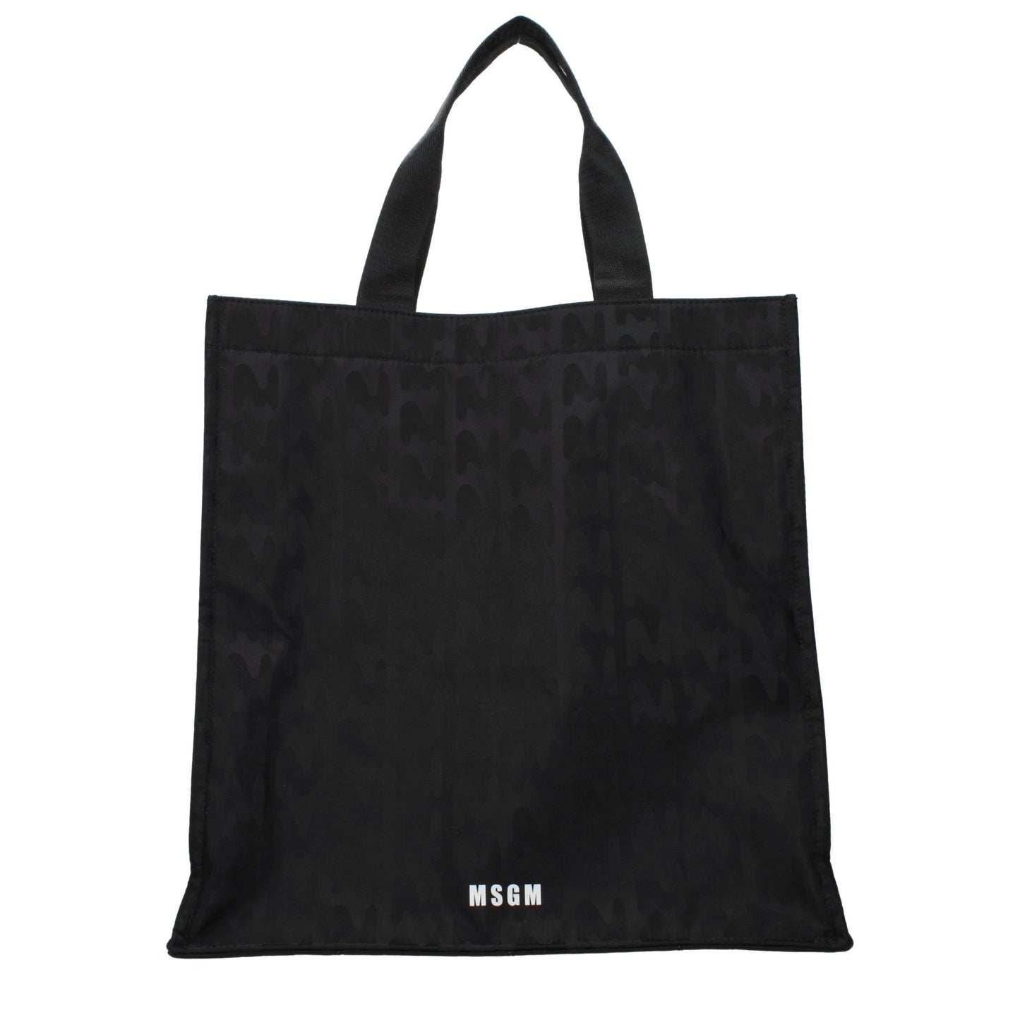 MSGM Black Fabric Handbag