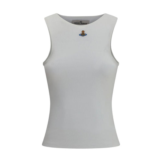 Vivienne Westwood White Cotton Tank Tops