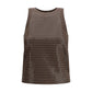 Brunello Cucinelli Brown Cotton Sleeveles T-Shirt