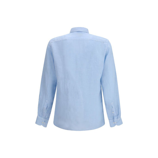 Brooksfield Blue Linen Shirt