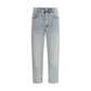 Brunello Cucinelli Blue Cotton Straight-Leg Jeans