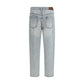 Brunello Cucinelli Blue Cotton Straight-Leg Jeans