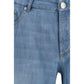 Brunello Cucinelli Blue Cotton Relaxed Fit Jeans