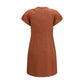 Brunello Cucinelli Brown Viscose Casual Dress