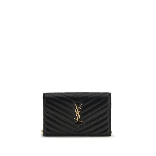 Saint Laurent Black Calf Leather Bos Taurus Wallet