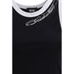GCDS Black Cotton Tank Tops