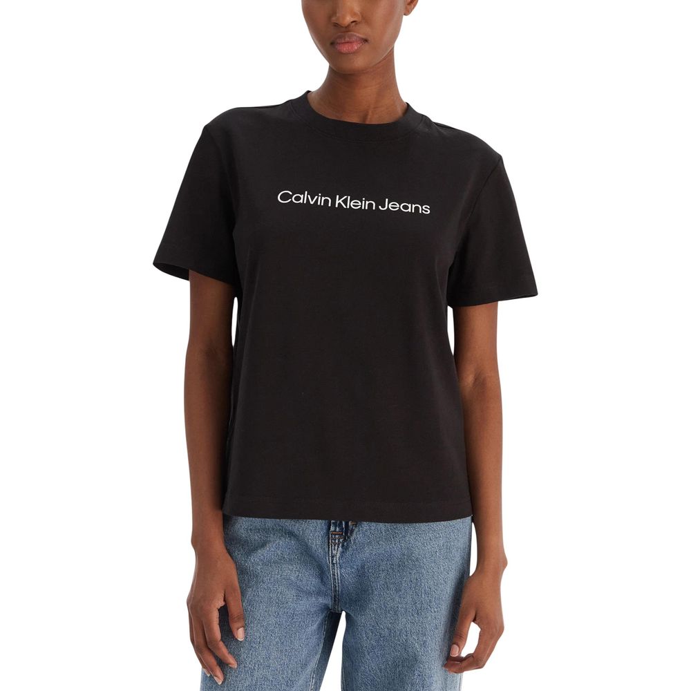 Calvin Klein Jeans Black Cotton T-Shirt