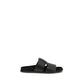 Dolce & Gabbana Black Calf Leather Bos Taurus Sandals