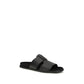 Dolce & Gabbana Black Calf Leather Bos Taurus Sandals
