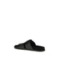 Dolce & Gabbana Black Calf Leather Bos Taurus Sandals