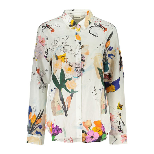 Desigual White Cotton Women Shirt