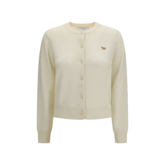 Maison Kitsuné Beige Cotton Cardigan