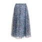 Max Mara Multicolor Silk Long Skirt