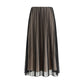 Max Mara Black Polyester Long Skirt