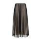 Max Mara Black Polyester Long Skirt
