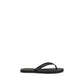 Prada Black Calf Leather Bos Taurus Flip-Flop Sandals