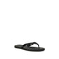 Prada Black Calf Leather Bos Taurus Flip-Flop Sandals