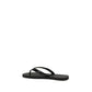Prada Black Calf Leather Bos Taurus Flip-Flop Sandals