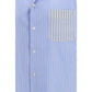 Marni Blue Cotton Pattern Shirt