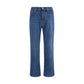 Jacob Cohen Blue Cotton Straight-Leg Jeans