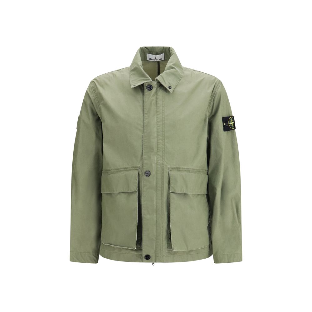 Stone Island Bicolor Polyester Coat
