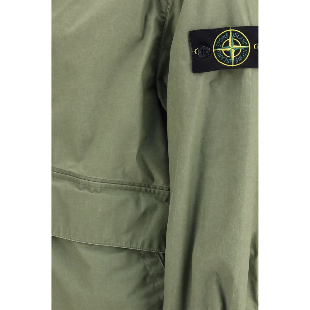Stone Island Bicolor Polyester Coat