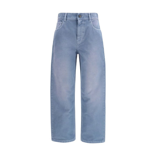 Marni Blue Cotton Relaxed Fit Jeans