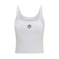 Marine Serre White Cotton Sleeveles T-Shirt