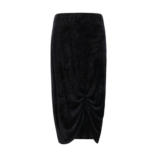 Valentino Black Viscose Long Skirt