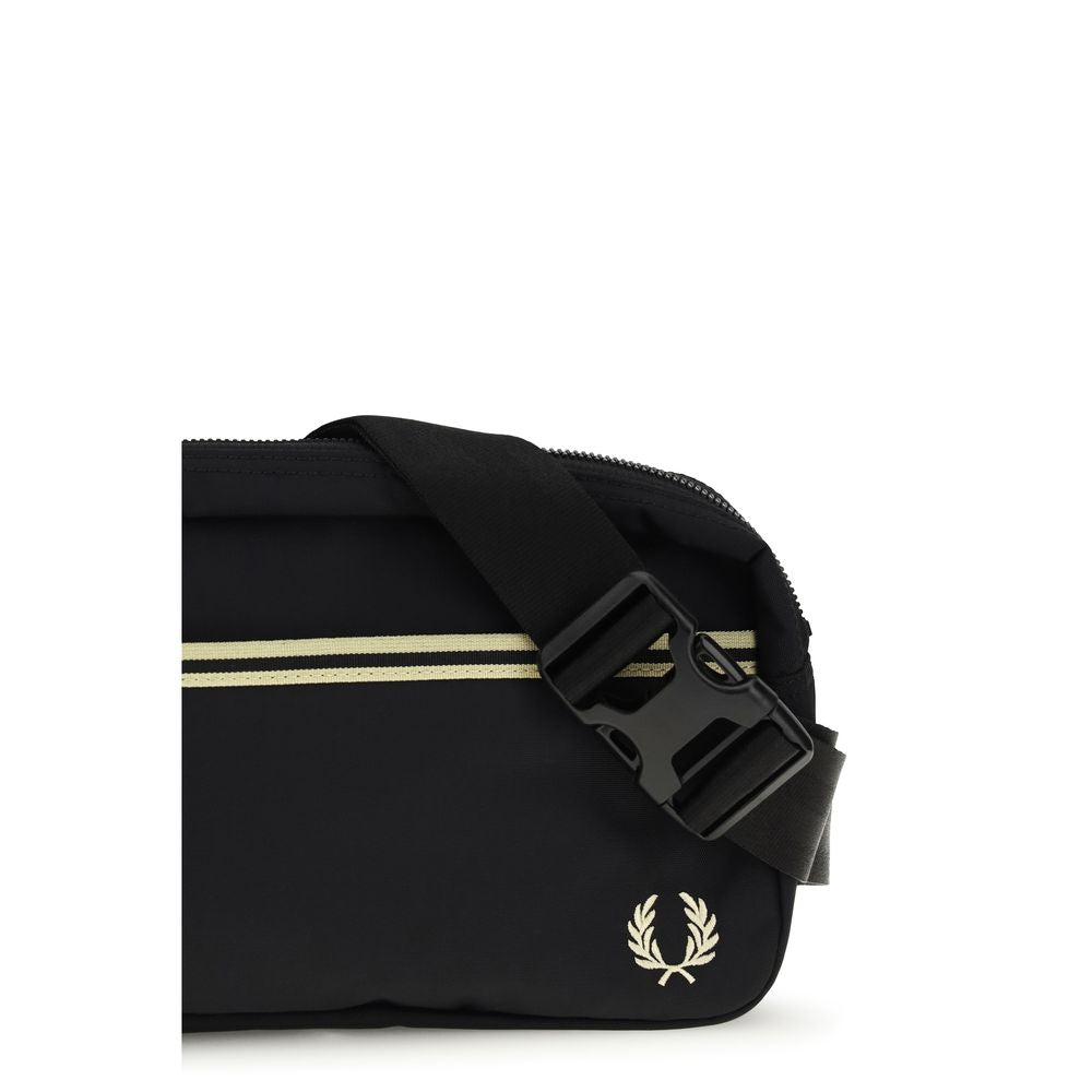 Fred Perry Black Recycled Polyamide Shoulder Bag