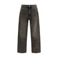 Our Legacy Black Cotton Relaxed Fit Jeans