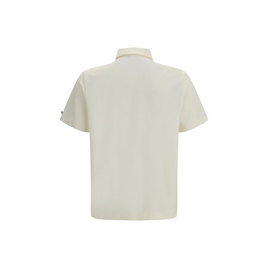 Moncler Grenoble Beige Polyamide Polo Shirt