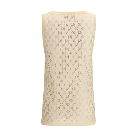 Gucci Multicolor Silk Tank Tops