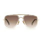 David Beckham Gold Metal Sunglasses