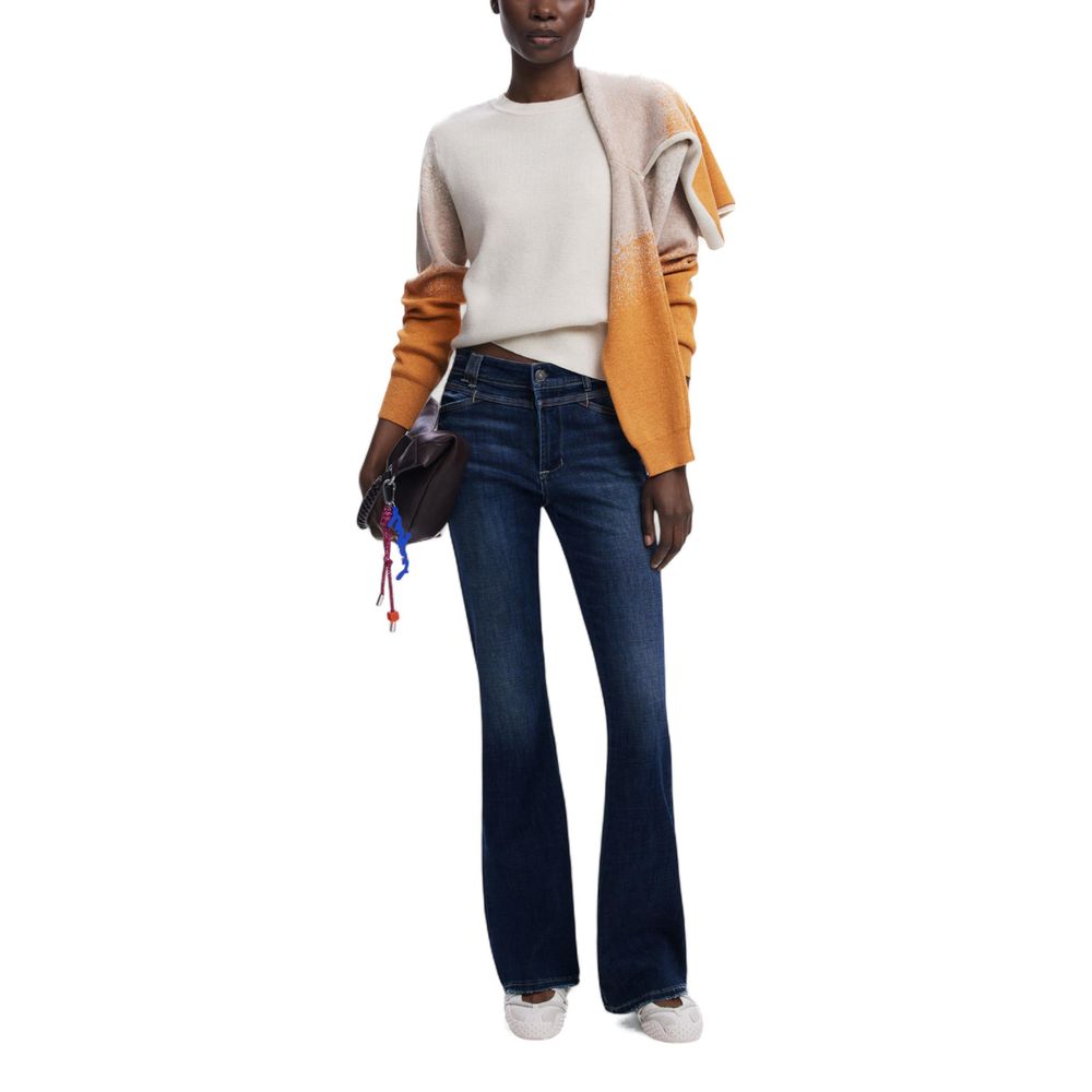 Desigual Beige Viscose Sweatshirt