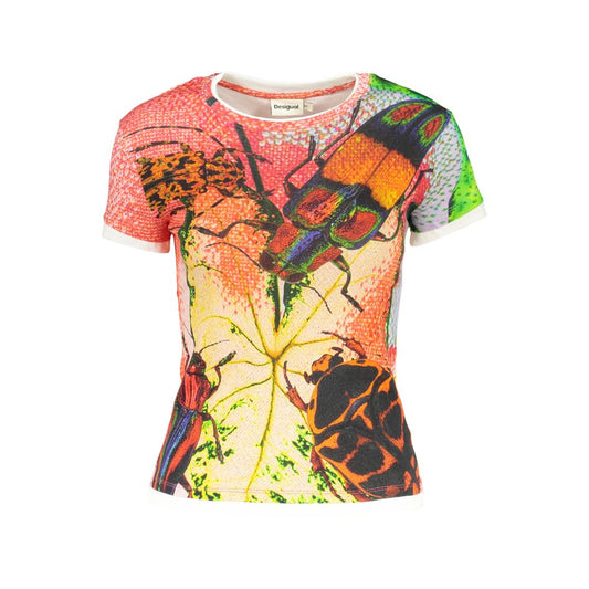 Desigual Rosso Cotton Women T-Shirt