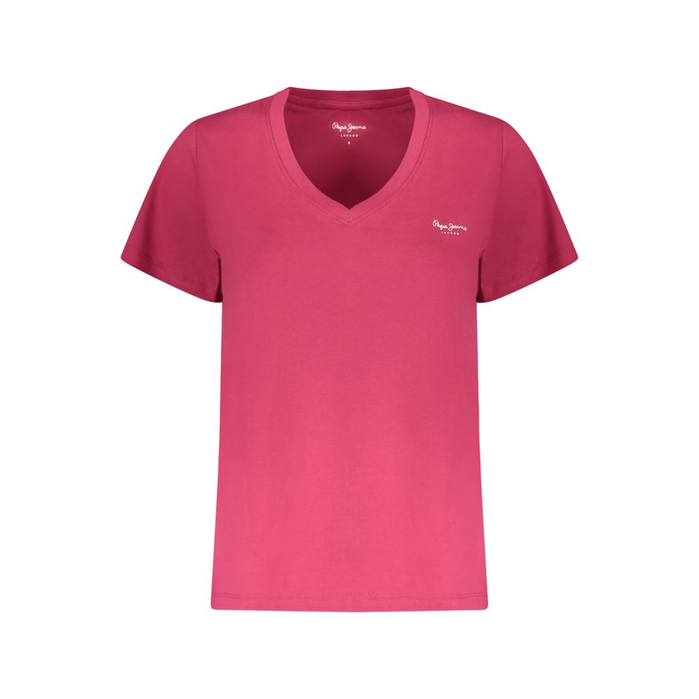 Pepe Jeans Rosa Cotton Women T-Shirt