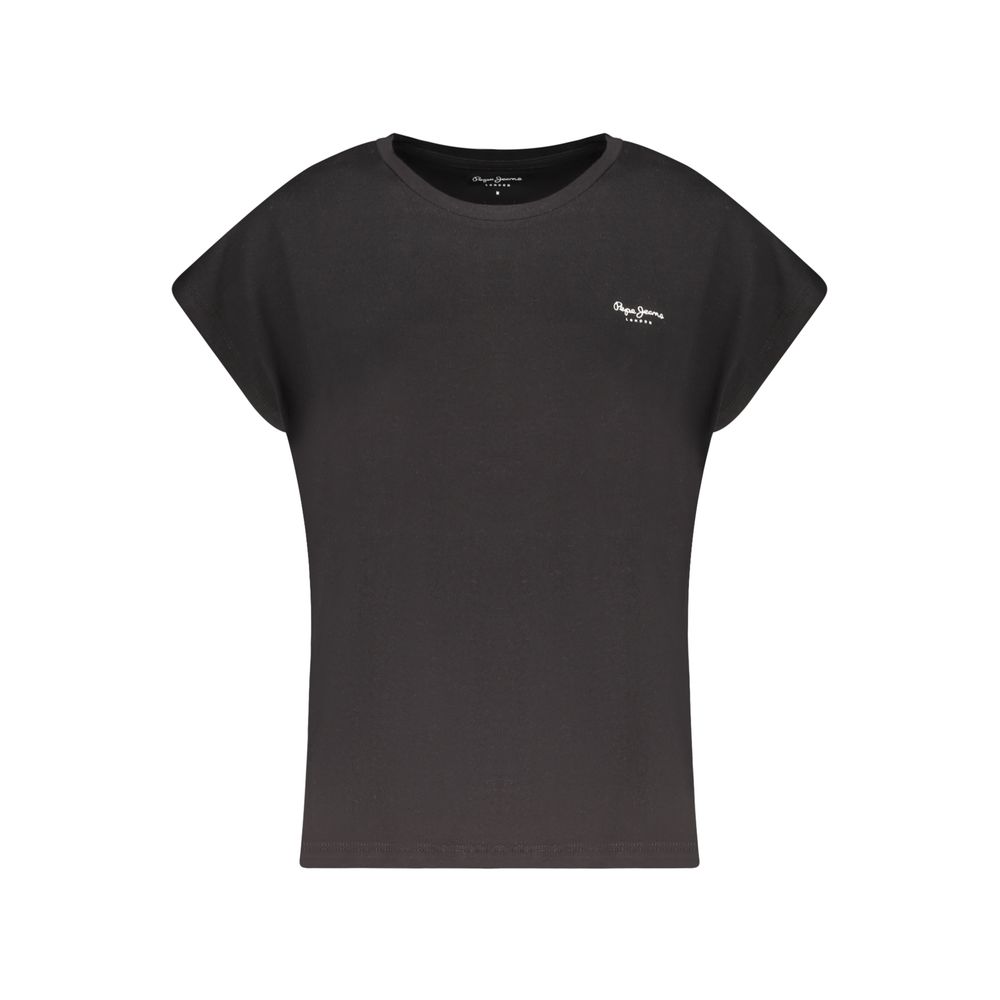 Pepe Jeans Black Organic Cotton Women T-Shirt
