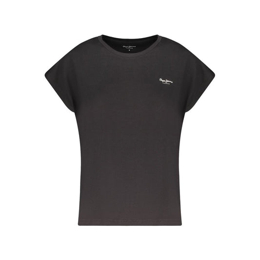 Pepe Jeans Black Organic Cotton Women T-Shirt