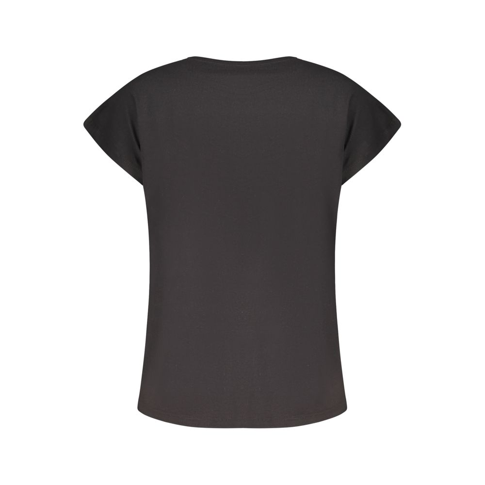 Pepe Jeans Black Organic Cotton Women T-Shirt