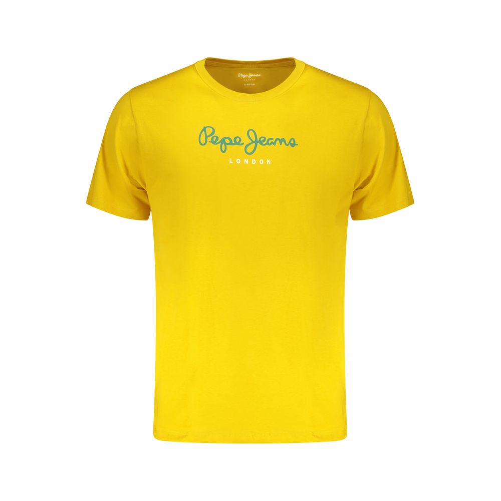 Pepe Jeans Giallo Cotton Men T-Shirt